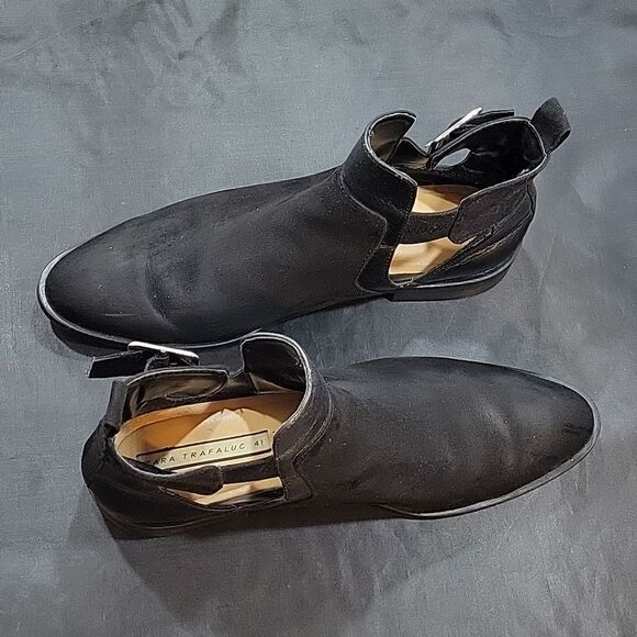 ZARA TRAFALUC ADJUSTABLE BUCKLE CLOSURE ANKLE BOOT - Picture 6 of 15